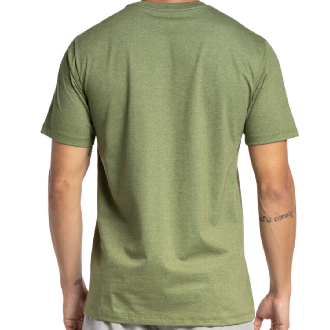Camiseta Quiksilver Transfer Round Color - VERDE MILITAR MESC - Foto 1
