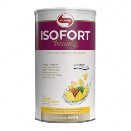 ISOFORT BEAUTY 450G ABACAXI COM GENGIBRE