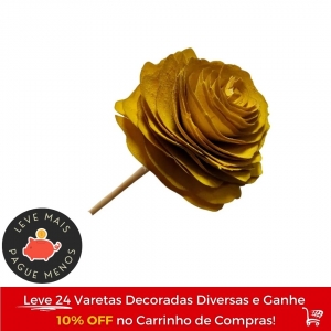 Vareta para Difusor de Ambiente Flor de Madeira Amarela - Só Essências