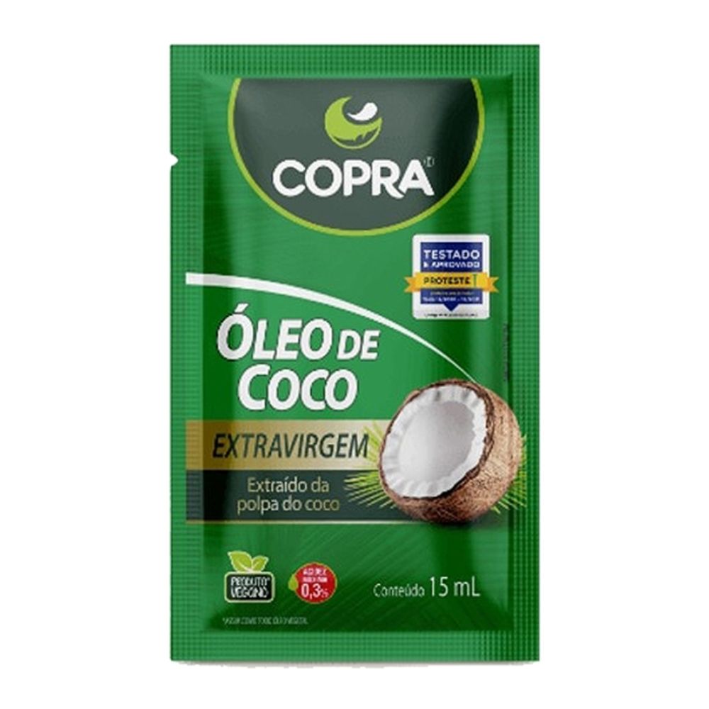 ÓLEO DE COCO EXTRA VIRGEM (SACHÊ) 15,0ml  COPRA