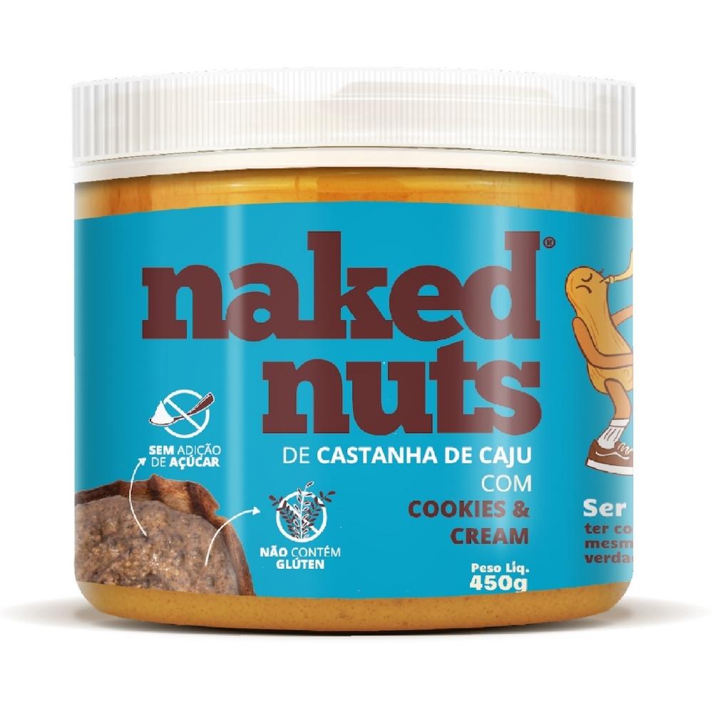 Pasta de Castanha de Caju com Cookies & Cream 450g - Naked Nuts