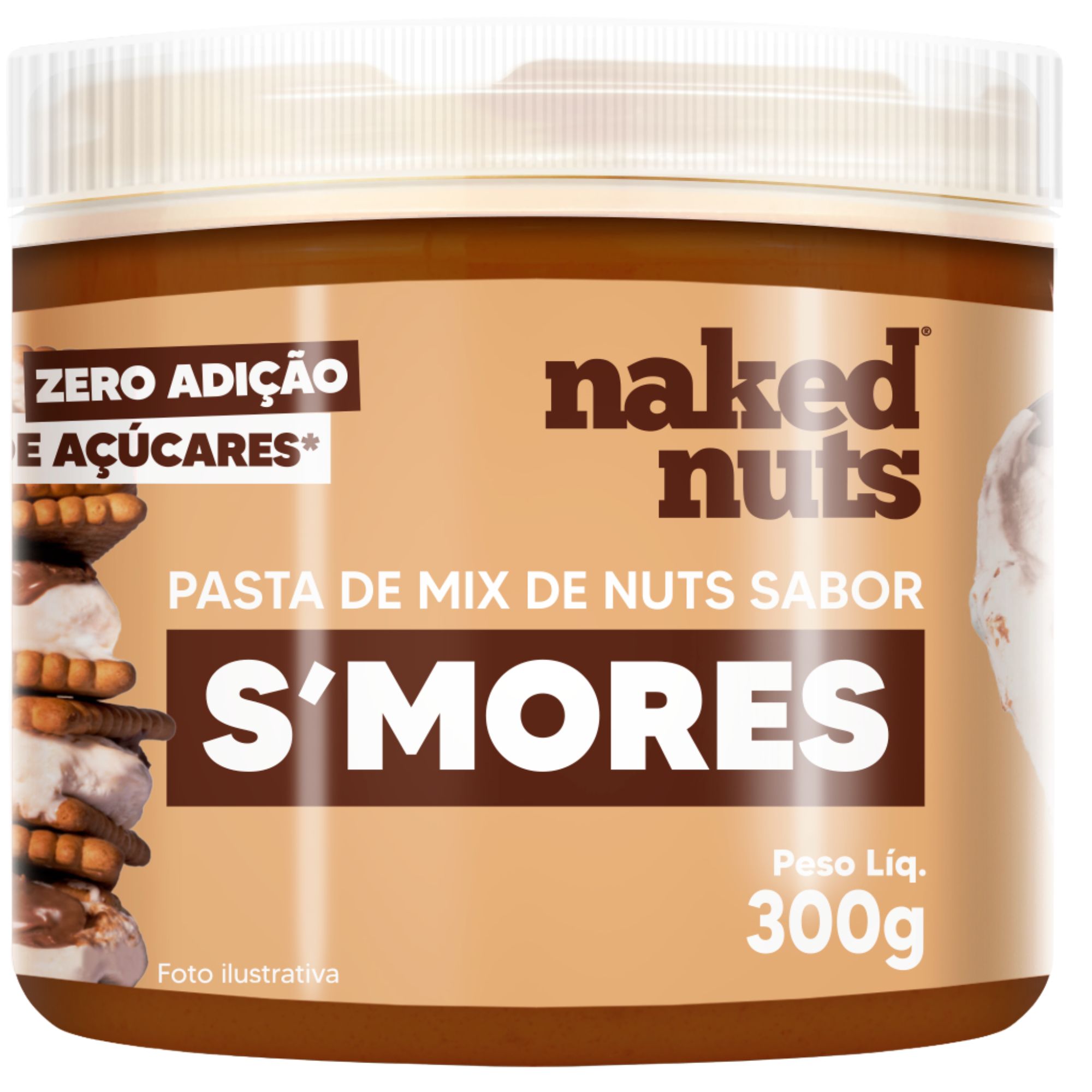 Pasta de Mix de Nuts Sabor Smores 300g - Naked Nuts