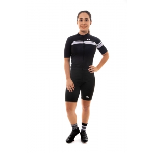 Camisa Ciclismo Feminina Basic Faixas Preto