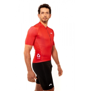 Camisa Ciclismo Masculina Basic Bolinhas Vermelho