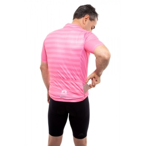 Camisa Ciclismo Masculina Elite Listras Rosa
