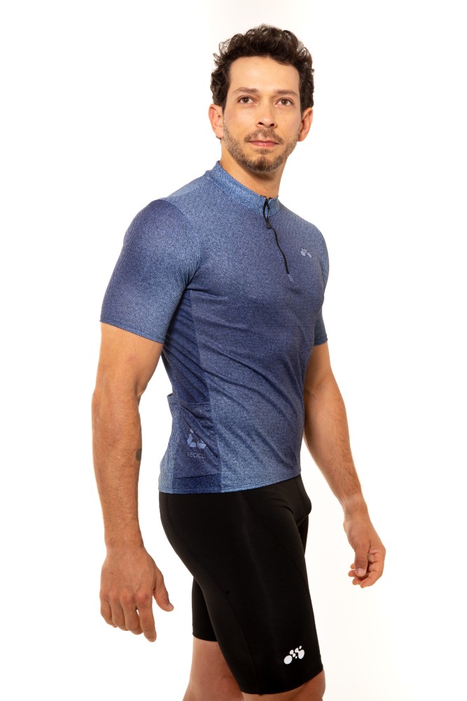 Camisa Ciclismo Unissex First Jeans Azul
