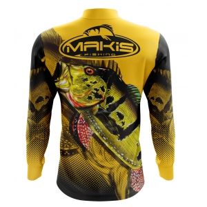 Camisa De Pesca Proteção Solar Uv50 Makis Fishing MK-07