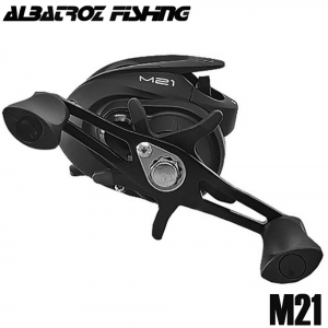 Carretilha de Pesca Albatroz M21 Black Recolhimento 6.3:1 Drag 5Kg Peso 225g