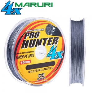 Kit 3 Linhas Multifilamento Maruri Pro Hunter 4X 0,23mm 35lbs 300mts