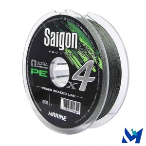 Linha Marine Multifilamento Saigon X4 Ultra Performance 0,20mm 25lbs Green