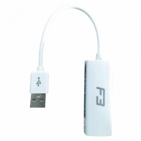ADAPTADOR USB 2 0 PARA REDE RJ45 COM FIO F3