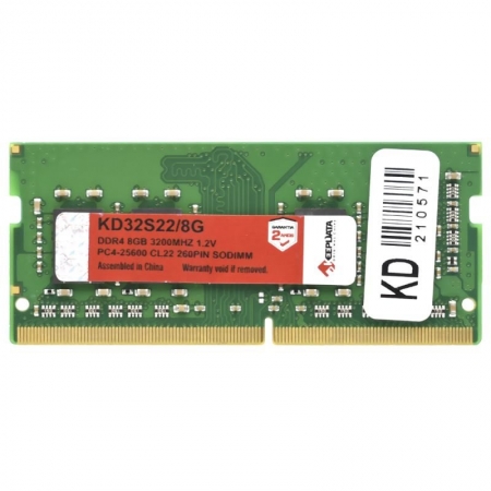 MEMÓRIA NOTEBOOK DDR4 8GB PC3200 KEEPDATA KD32S228G