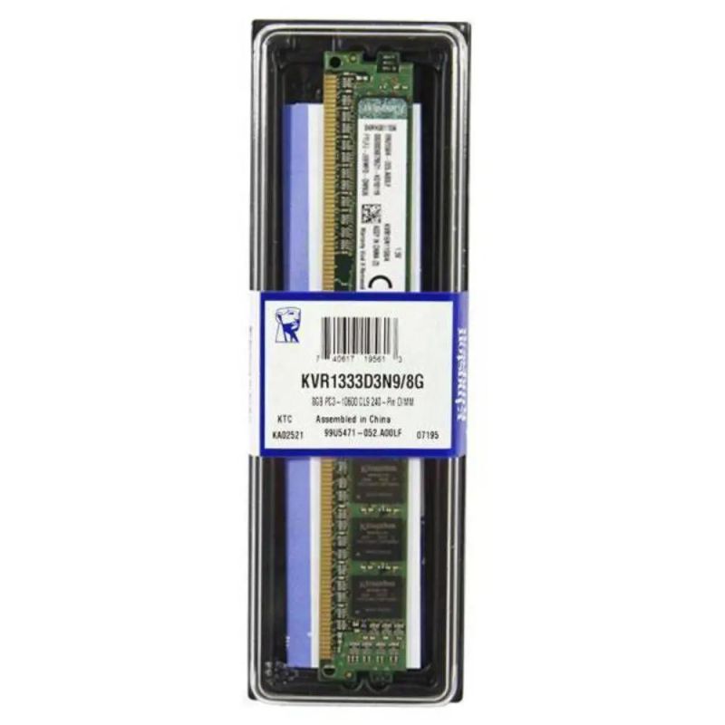 MEMORIA DDR3 8GB PC1333 KINGSTON 1 5V