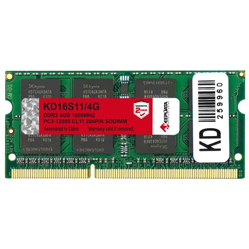 MEMORIA NOTEBOOK DDR3 4GB PC1600 KEEPDATA KD16S11 4G