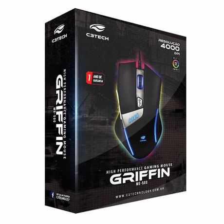 MOUSE USB GAMER C3TECH GRIFFIN MG 500BK PTO