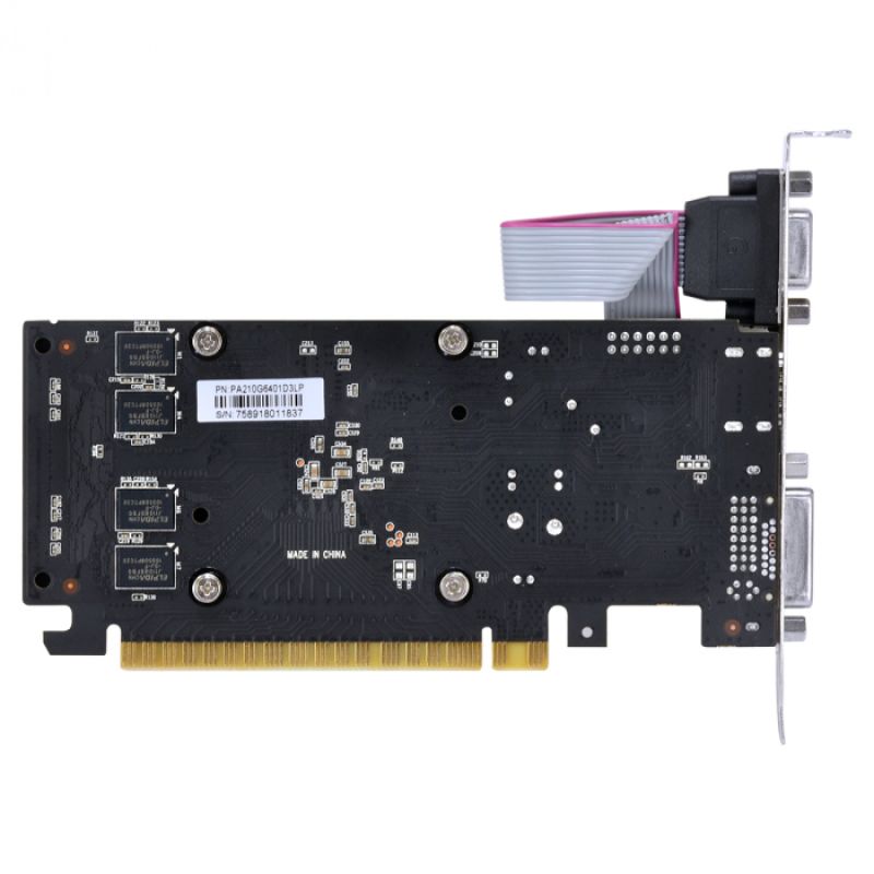 PLACA DE VIDEO 1GB G210 PCYES DDR3 64 BITS PVG2101GBR364LP