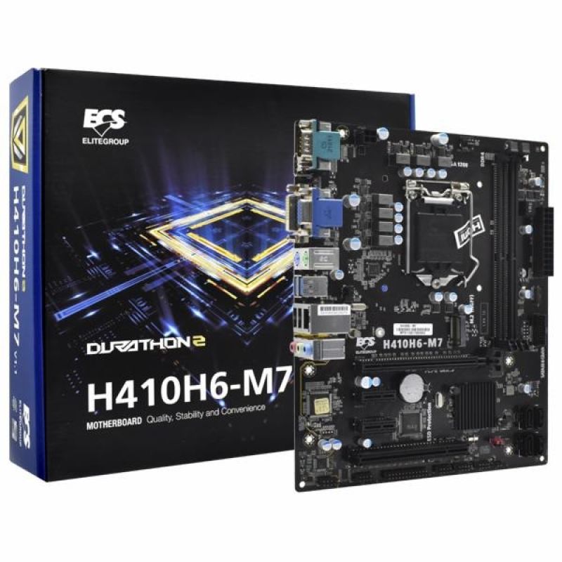 PLACA MAE 1200 ECS H410H6 M7 DDR4 D SUB DVI HDMI SERIAL 10 G