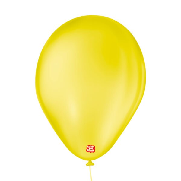 Balão Liso 7,0 Imperial Amarelo Citrino (50 Unidades) - São Roque