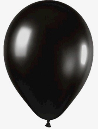 Balão Liso Basic 6,5 Preto (50 Unidades) - São Roque