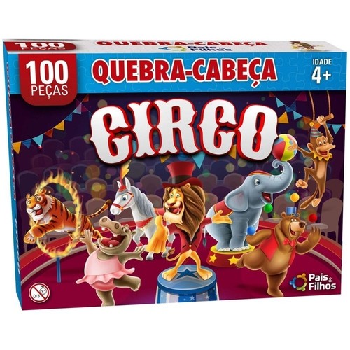 Jogo Quebra Cabeça O Circo 100 Peças