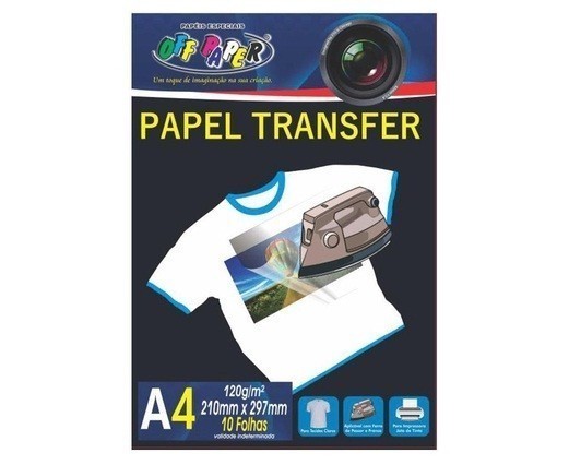 Papel Transfer Dark A4 Para Tecidos Claros 120g - Off Paper