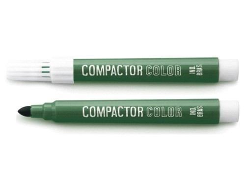 Pincel Color Verde Avulso - Compactor (12 Unidades)