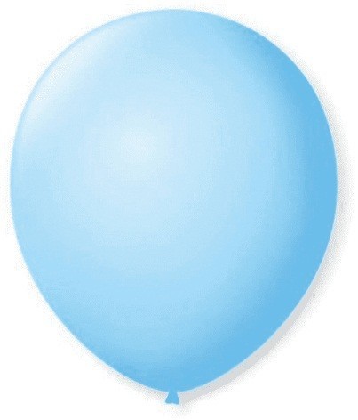 Balão Liso 7,0 Imperial Azul Baby (50 Unidades) - São Roque