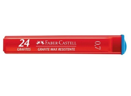 Grafite 0,7 B 12 Tubos com 24 Grafites + 2 Tubos grátis - Faber Castell