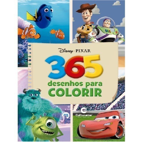 Livro - 365 Desenhos Para Colorir Disney Meninos