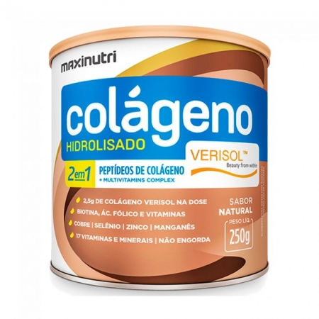 Colágeno Hidrolisado Verisol 2 em 1 250g Maxinutri
