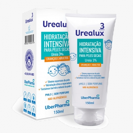 Urealux 3 Hidratante Crianças e Adultos UberPharma 150ml