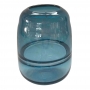 Vaso de Vidro Transparente Azul P