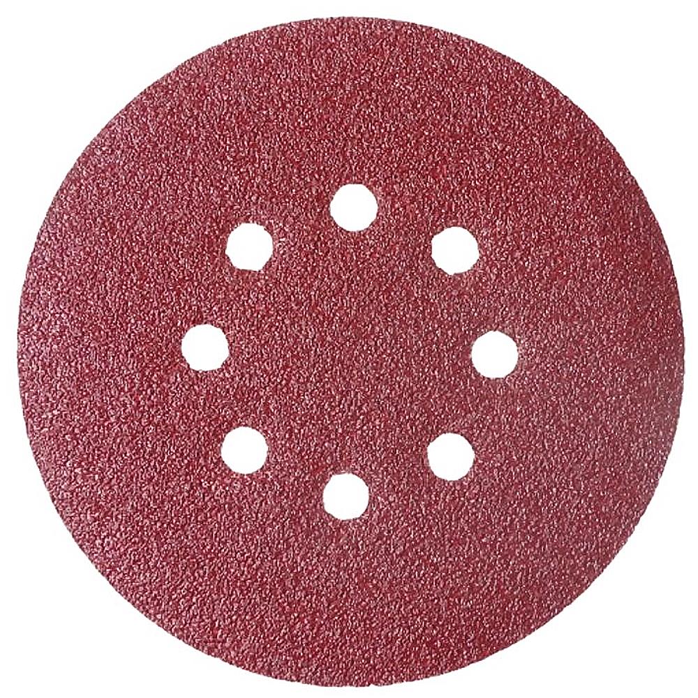 Disco de Lixa Velcro Vermelho 150mm Grão 100 Starfer