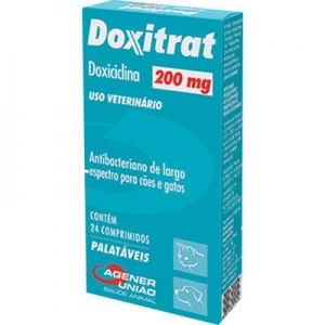 Antibiótico Doxitrat 200mg Caixa Com 24 Comprimidos