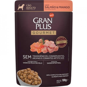 Sache Gran Plus Gourmet Cão Adulto Salmão E Frango 100g