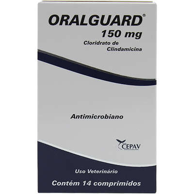 Antibiótico Oralguard 150mg Caixa Com 14 Comprimidos
