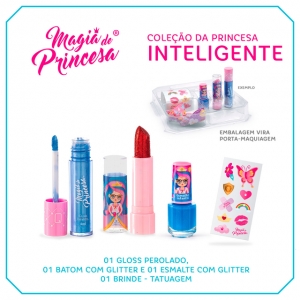 Kit Infantil Magia de Princesa - Gloss + Esmalte + Brinde - Séllus