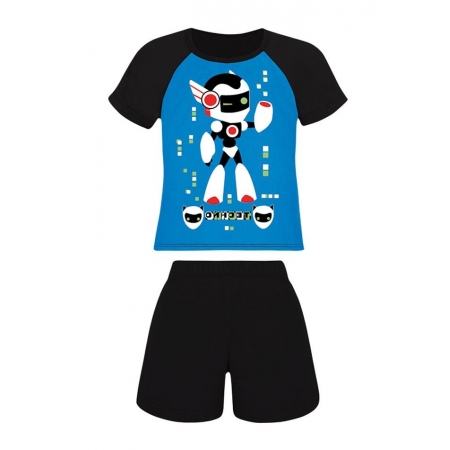 Pijama Curto Infantil Menino 20166-001 Robo Pop! Lupo