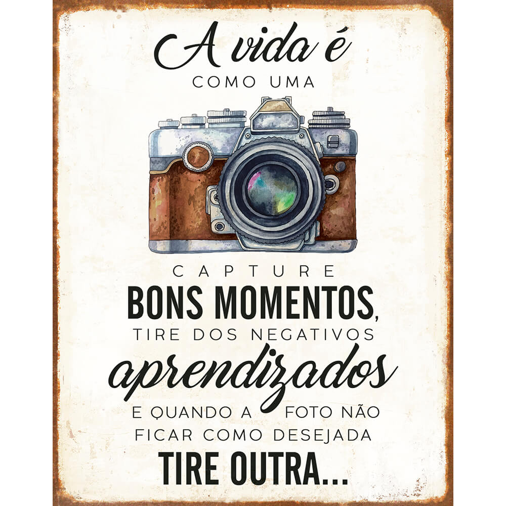 A vida é como uma câmera