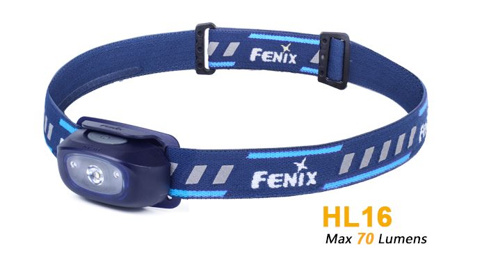 Lanterna de Cabeça Fenix HL16 - 70 Lumens - Azul