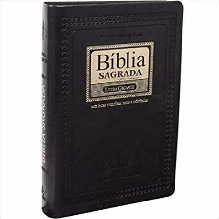 Bíblia  Sagrada  Letra Gigante -  Capa Preta Nobre