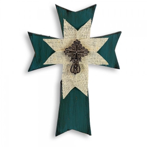 Cruz Decorativa Verde