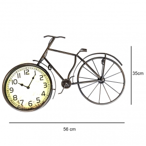 Relógio Decorativo De Mesa Formato De Bicicleta