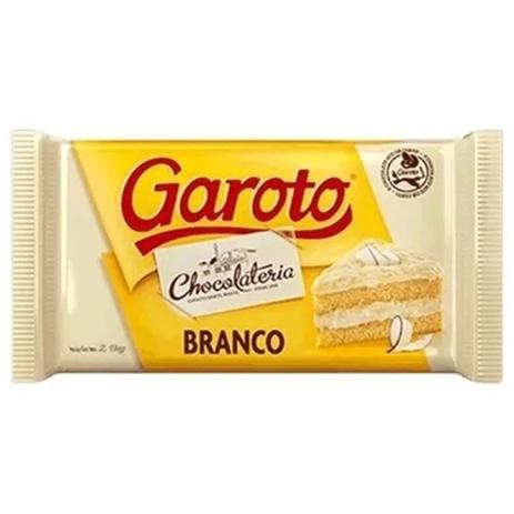 CHOCOLATE GAROTO BRANCO BARRA 2,1KG