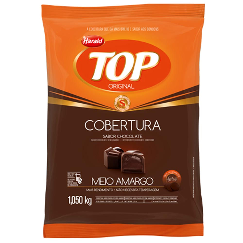 COBERTURA HARALD TOP GOTAS MEIO AMARGO 1,010KG