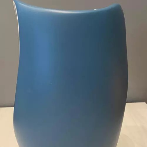 Vaso Decorativo em Cerâmica 2 Ondas Azul