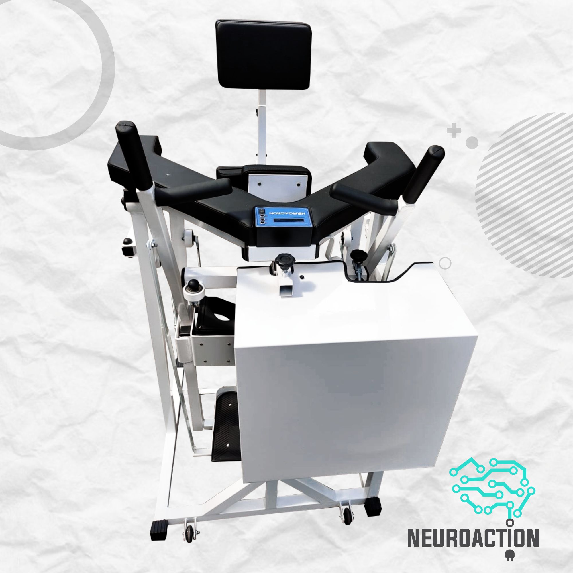 Neuroaction - Simulador De Caminhada Motorizado para Pessoa Com Deficiência 110v - Branco - FRETE GRATIS