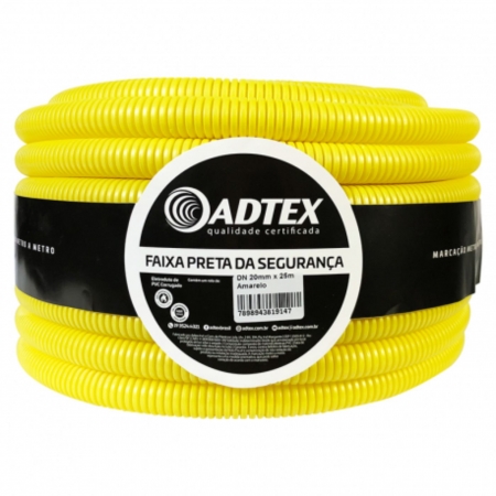 Conduite de PVC amarelo 20mm (1/2") x 25mts Adtex