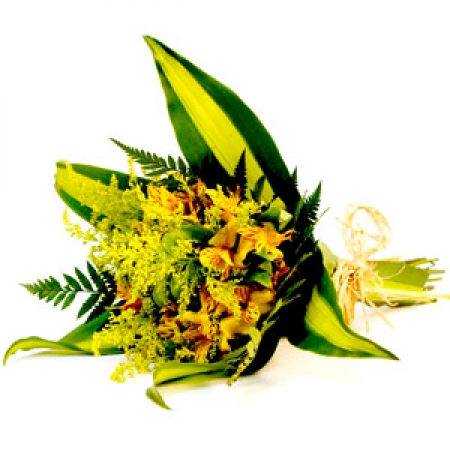 Arranjo de flores campestres - Mini Buque Brasileirinho 40 x 40 cm