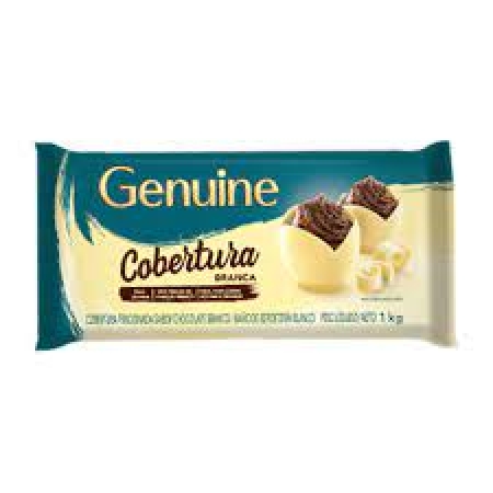 CHOCOLATE GENUINE COBERTURA BRANCA 1 KG